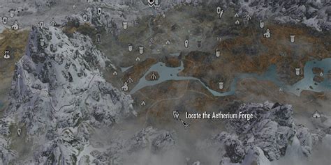 Aetherium forge location map - This regards the quest named "Lost to the Ages." Before you post, I am not asking for the exact location, but rather what or who I should consult to find it. I have found the four Aetherium shards and have consulted Katria's Journel and "The Aetherium Wars" countless times. I would greatly appreciate it if no one would post the Dwemer Ruin in ...